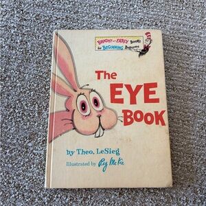 VINTAGE DR.SUESS 1968, 1st Edition “ THE EYE BOOK”. Cover has some wear..